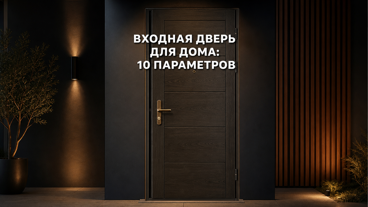Как выбрать входную дверь для частного дома: 10 параметров с чек-листом