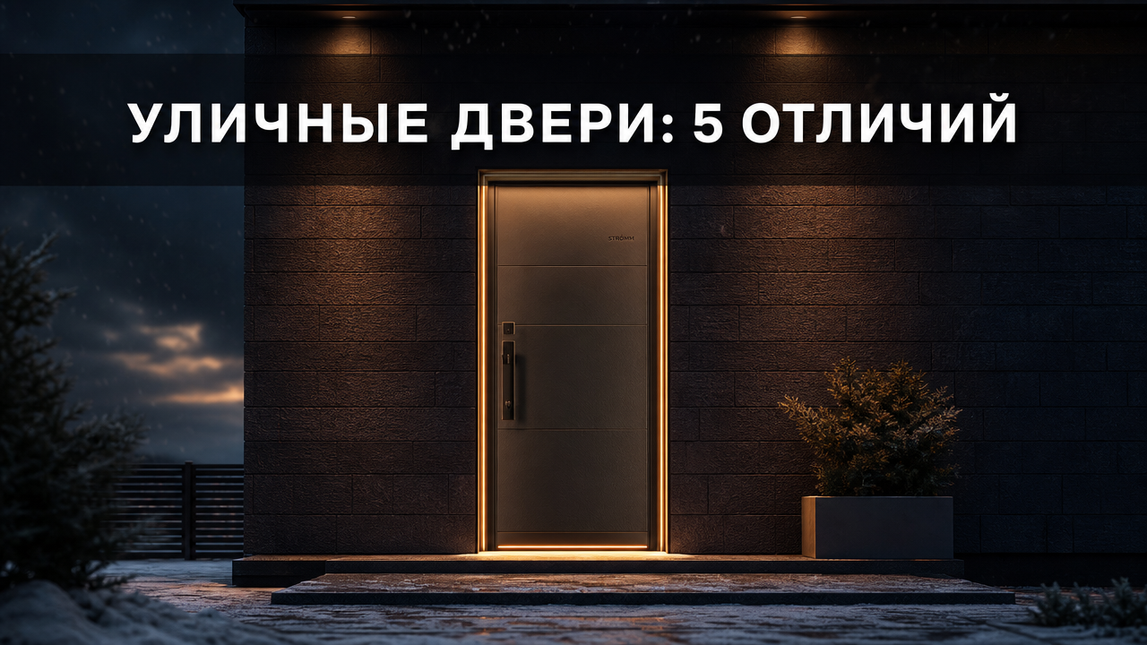 Уличные входные двери для частного дома: гид по выбору и 5 ключевых отличий