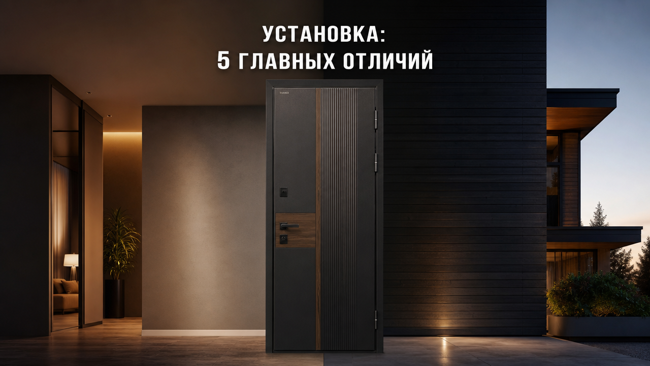 Установка входной двери в квартиру и частный дом: 5 ключевых отличий