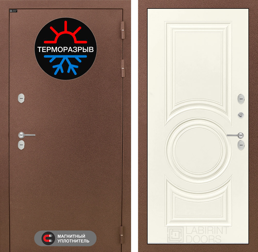 Входная дверь Термо Магнит 23 - Ванилла веллюто